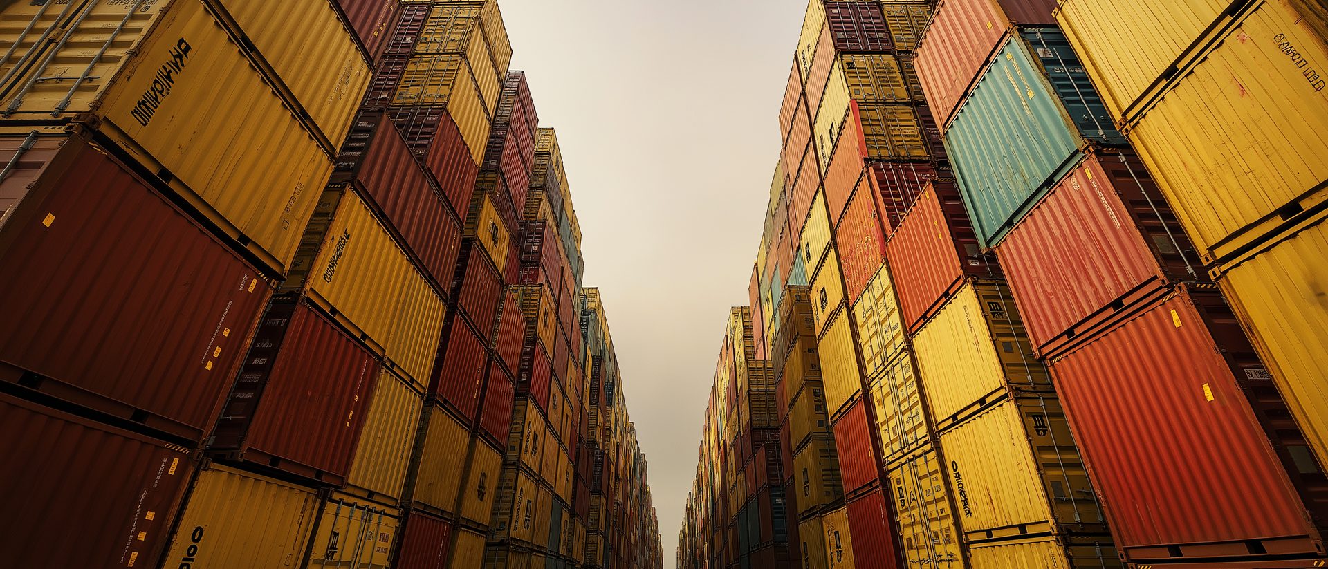 Stacked shipping containers symbolising the China-Ghana corridor